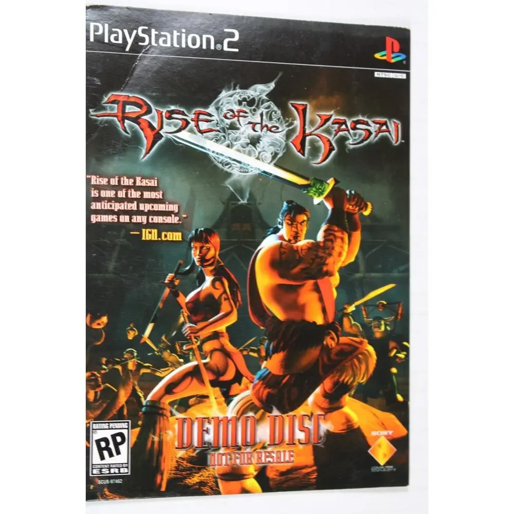 Rise of the Kasai Demo Disc PS2 (Sony Playstation 2, 2005) New and Sealed
